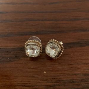 Diamond stud earrings